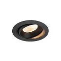 LED Deckeneinbauleuchte NUMINOS® MOVE XL, rund, 24W, IP20, dimmbar, 40°, 2700K, 3500lm, schwarz
