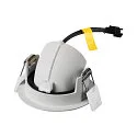 SLV ceiling recessed luminaire NUMINOS® GIMBLE XS round, suitable for VDU workstation IP20, white, lacquered dimmable