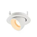 SLV LED Deckeneinbaustrahler NUMINOS® GIMBLE XS, rund, 6,9W, IP20, dimmbar, 55°, 2700K, 900lm, weiß