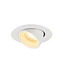 SLV LED Deckeneinbaustrahler NUMINOS® GIMBLE XS, rund, 6,9W, IP20, dimmbar, 40°, 3000K, 950lm, weiß