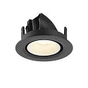 SLV LED Deckeneinbaustrahler NUMINOS® GIMBLE XS, rund, 6,9W, IP20, dimmbar, 55°, 4000K, 1000lm, schwarz/weiß