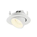 SLV LED Deckeneinbaustrahler NUMINOS® GIMBLE XS, rund, 6,9W, IP20, dimmbar, 20°, 4000K, 1000lm, weiß
