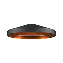 Leuchtenschirm LALU® TETRA 36 MIX&MATCH, H: 8,9cm, E27, schwarz / bronze