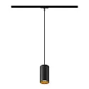 SLV LED 1-Phasen Pendelleuchte ASTO TUBE, IP20, GU10 max. 10W (exkl.), Pendel 250cm, schwarz
