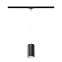 SLV LED 1-Phasen Pendelleuchte ASTO TUBE, IP20, GU10 max. 10W (exkl.), Pendel 250cm, schwarz