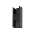 SLV Outdoor LED-Wandleuchte FLATT II, IP65 IK03, Up & Down, 9.5W 2700K, Seeluft-beständig, dimmbar, schwarz