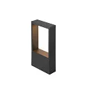 outdoor floor lamp FLATT II 36 PHASE down, sea-air resistant IP65, black, lacquered dimmable