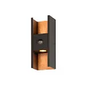 Outdoor LED-Wandleuchte FLATT II, IP54 IK03, mit Sensor, Up & Down, 10W 2700K, Seeluft-beständig, dimmbar