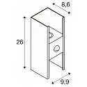 Outdoor LED-Wandleuchte FLATT II, IP54 IK03, mit Sensor, Up & Down, 10W 2700K, Seeluft-beständig, dimmbar