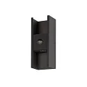 SLV outdoor wall luminaire FLATT II SENSOR PHASE up / down, with sensor, switchable, sea-air resistant IP54, black, lacquered 