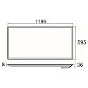 SLV ceiling luminaire PANEL P 1200/600 60 DALI >200LM/W dimmable, UGR < 19, multipower IP20