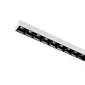SLV LED 3-Phasen Raster-Strahler SIGHT EVO SINGLE ON-OFF, 117.5cm, CRi>90, UGR<16, schaltbar, 25W 4000K 3200lm 60°, weiß / schwarz