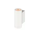 SLV Outdoor LED-Wandleuchte HELIA PRO S UP/DOWN, IP65 IK06, Höhe 17.5cm, zylindrisch, 24°, DALI dimmbar, 6W 2700K 600lm, weiß