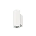 SLV Outdoor LED-Wandleuchte HELIA PRO S SINGLE, IP65 IK06, Höhe 17.5cm, zylindrisch, 24°, DALI dimmbar, 6W 2700K 600lm, weiß