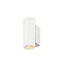SLV Outdoor LED-Wandleuchte HELIA PRO S SINGLE, IP65 IK06, Höhe 17.5cm, zylindrisch, 24°, DALI dimmbar, 6W 2700K 600lm, weiß