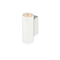SLV Outdoor LED-Wandleuchte HELIA PRO S UP/DOWN, IP65 IK06, Höhe 17.5cm, zylindrisch, 24°, DALI dimmbar, 12W 2700K 1200lm, weiß