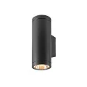 Outdoor LED-Wandleuchte HELIA PRO L SINGLE, IP65 IK08, Höhe 30.5cm, zylindrisch, 24°, DALI dimmbar, 10W 2700K 1200lm
