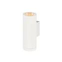 SLV Outdoor LED-Wandleuchte HELIA PRO L UP/DOWN, IP65 IK08, Höhe 30.5cm, zylindrisch, 24°, DALI dimmbar, 20W 2700K 2400lm, weiß