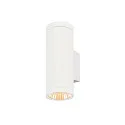 Outdoor LED-Wandleuchte HELIA PRO L SINGLE, IP65 IK08, Höhe 30.5cm, zylindrisch, 24°, DALI dimmbar, 15W 2700K 1800lm, weiß