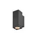 Outdoor LED-Wandleuchte THEO PRO S SINGLE DALI 2, IP65 IK06, Höhe 17.5cm, DALI 2 dimmbar, 3W 2700K 300lm 24°, anthrazit