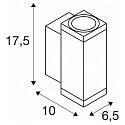 Outdoor LED-Wandleuchte THEO PRO S UP/DOWN DALI 2, IP65 IK06, Höhe 17.5cm, DALI 2 dimmbar, 6W 2700K 600lm 24°, anthrazit