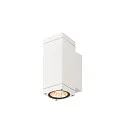 SLV Outdoor LED-Wandleuchte THEO PRO S SINGLE DALI 2, IP65 IK06, Höhe 17.5cm, DALI 2 dimmbar, 6W 2700K 600lm 24°, weiß