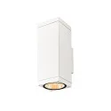 Outdoor LED-Wandleuchte THEO PRO L SINGLE DALI 2, IP65 IK08, Höhe 30.5cm, DALI 2 dimmbar, 10W 2700K 1200lm 24°, weiß