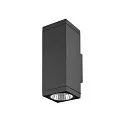 Outdoor LED-Wandleuchte THEO PRO L UP/DOWN DALI 2, IP65 IK08, Höhe 30.5cm, DALI 2 dimmbar, 20W 2700K 2400lm 24°, anthrazit