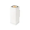 SLV Outdoor LED-Wandleuchte THEO PRO L UP/DOWN DALI 2, IP65 IK08, Höhe 30.5cm, DALI 2 dimmbar, 20W 2700K 2400lm 24°, weiß