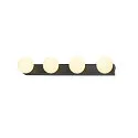 SLV LED Spiegelleuchte SUN MIRROR Wandleuchte, 18W, 2700/3000/4000K, 1400lm, IP44, schwarz