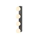 SLV LED Spiegelleuchte SUN MIRROR Wandleuchte, 18W, 2700/3000/4000K, 1400lm, IP44, schwarz