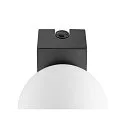 SLV mirror luminaire SUN MIRROR TRIPLE with switch button IP44, black, lacquered 