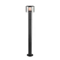 SLV outdoor floor lamp TAHA II 90 CCT Switch IP65, black, lacquered dimmable
