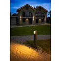 SLV outdoor floor lamp QUAD PRO 90 square, DALI controllable, impact resistant, sea-air resistant IP65, anthracite dimmable