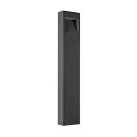 SLV outdoor floor lamp QUAD PRO 90 square, DALI controllable, impact resistant, sea-air resistant IP65, anthracite dimmable