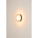 SLV LED Wand-/Deckenleuchte CYFT XL, 125°, 15W, 2700/3000/4000K, 810lm, IP65, dimmbar, schwarz / klar