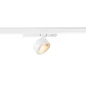 LED 3-Phasen Strahler KALU 2.0 PHASE, IP20, zylindrisch, CRi>90, UGR<19, dimmbar, kardanisch, 10W 2700K 1400lm 36°, weiß