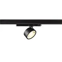 LED 3-Phasen Strahler KALU 2.0 PHASE, IP20, zylindrisch, CRi>90, UGR<19, dimmbar, kardanisch, 10W 4000K 1500lm 36°, schwarz