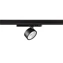 SLV LED 3-Phasen Strahler KALU 2.0 PHASE, IP20, zylindrisch, CRi>90, UGR<19, dimmbar, kardanisch, 10W 4000K 1500lm 36°, schwarz