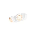 SLV LED Wand-/Deckenstrahler KALU 2.0 DOUBLE, IP20, 2-flammig, CRi>90, UGR<19, dimmbar, kardanisch, 19W 2700K 2x1350lm 36°, weiß