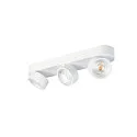 SLV LED Wand-/Deckenstrahler KALU 2.0 TRIPLE, IP20, 3-flammig, CRi>90, UGR<19, dimmbar, kardanisch, 28W 2700K 3x1350lm 36°, weiß