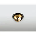 LED Deckeneinbauleuchte DYSKO, rund, 36°, 6,4W, 2700K, 750lm, IP20, dimmbar, schwarz / gold