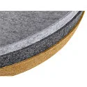 SLV Leuchtenschirm für GRIP! FLAT, Ø50cmx6,2cm, Filz, ocker