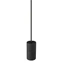 SLV Pendelleuchte FITU PD STONE, E27, 1x max. 15W, IP20, offenes Kabelende, dimmbar, schwarz