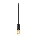 SLV Pendelleuchte FITU PD STONE, E27, 1x max. 15W, IP20, offenes Kabelende, dimmbar, schwarz