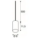 SLV Pendelleuchte FITU PD STONE, E27, 1x max. 15W, IP20, offenes Kabelende, dimmbar, schwarz