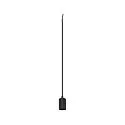 Pendelleuchte FITU PD RIBBED, E27, 1x max. 15W, IP20, offenes Kabelende, dimmbar, schwarz