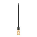 pendant luminaire FITU PD RIBBED E27 IP20, black dimmable
