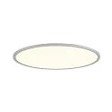 SLV LED Deckenleuchte PANEL 60, rund, 90°, 29W, 3000/4000K, 3050lm, IP20, DALI dimmbar, grau
