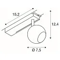 LED 1-Phasen Strahler LIGHT EYE® 2.0, rund, CRi>90, dimmbar, kardanisch, 11W 2700K 1150lm 30°, schwarz matt